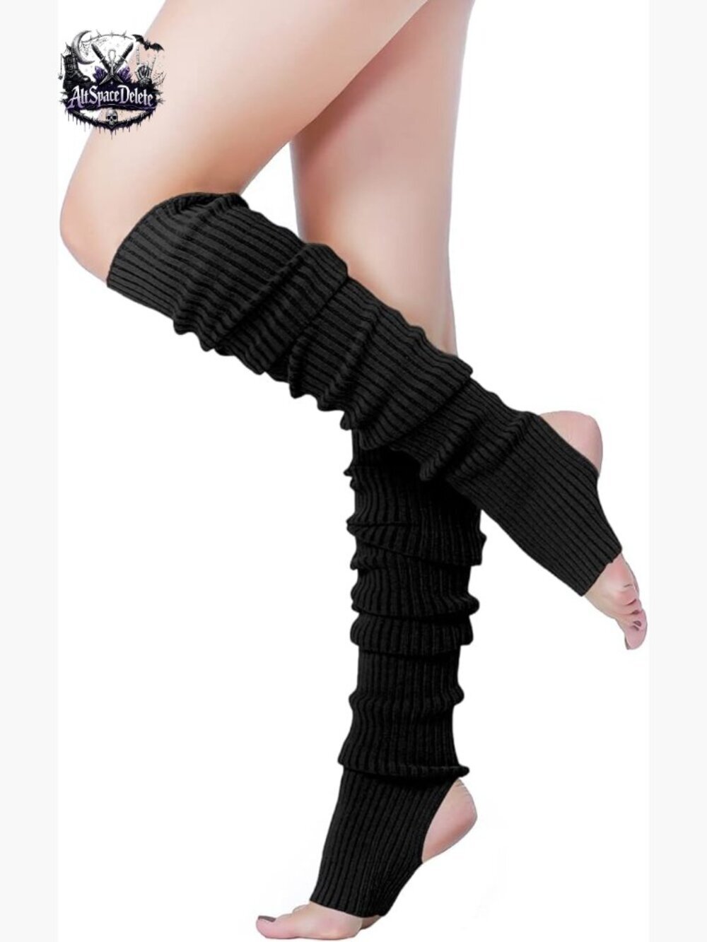 Long Leg Warmers 28 Inch Ribbed Knit Stirrup for Dance Yoga Fitness